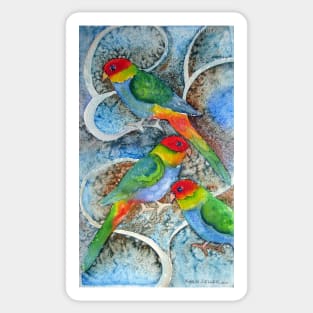 Rainbow parrot Sticker